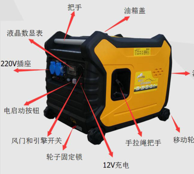 3千瓦静音数码变频发电机3kw小型家用